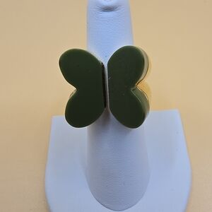 Kate Spade Green Flutter Butterfly *Rare* Ring
